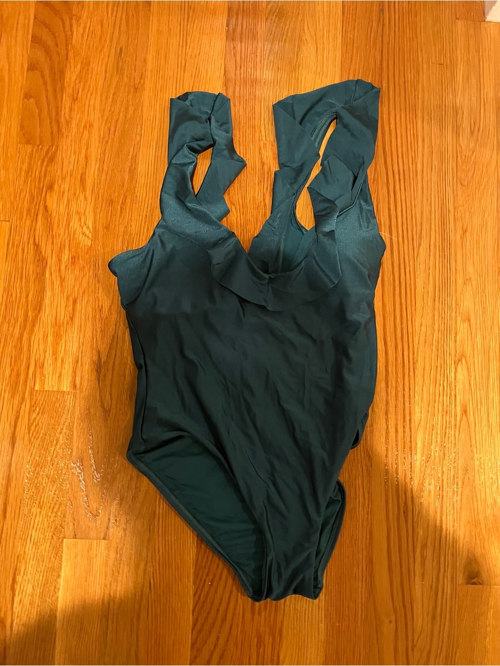 Tahari Teal Green One-Piece Swimsuit